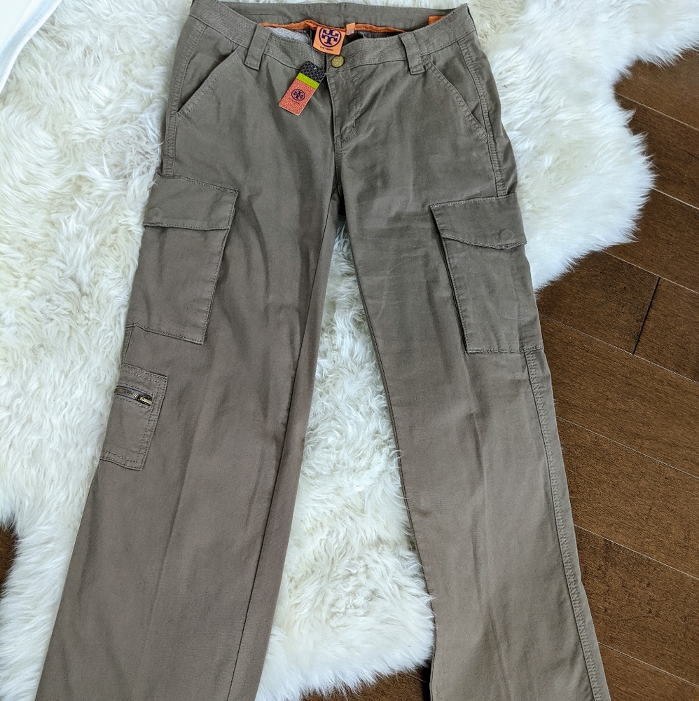 NEW Tory Burch Cargo Pants sz 26